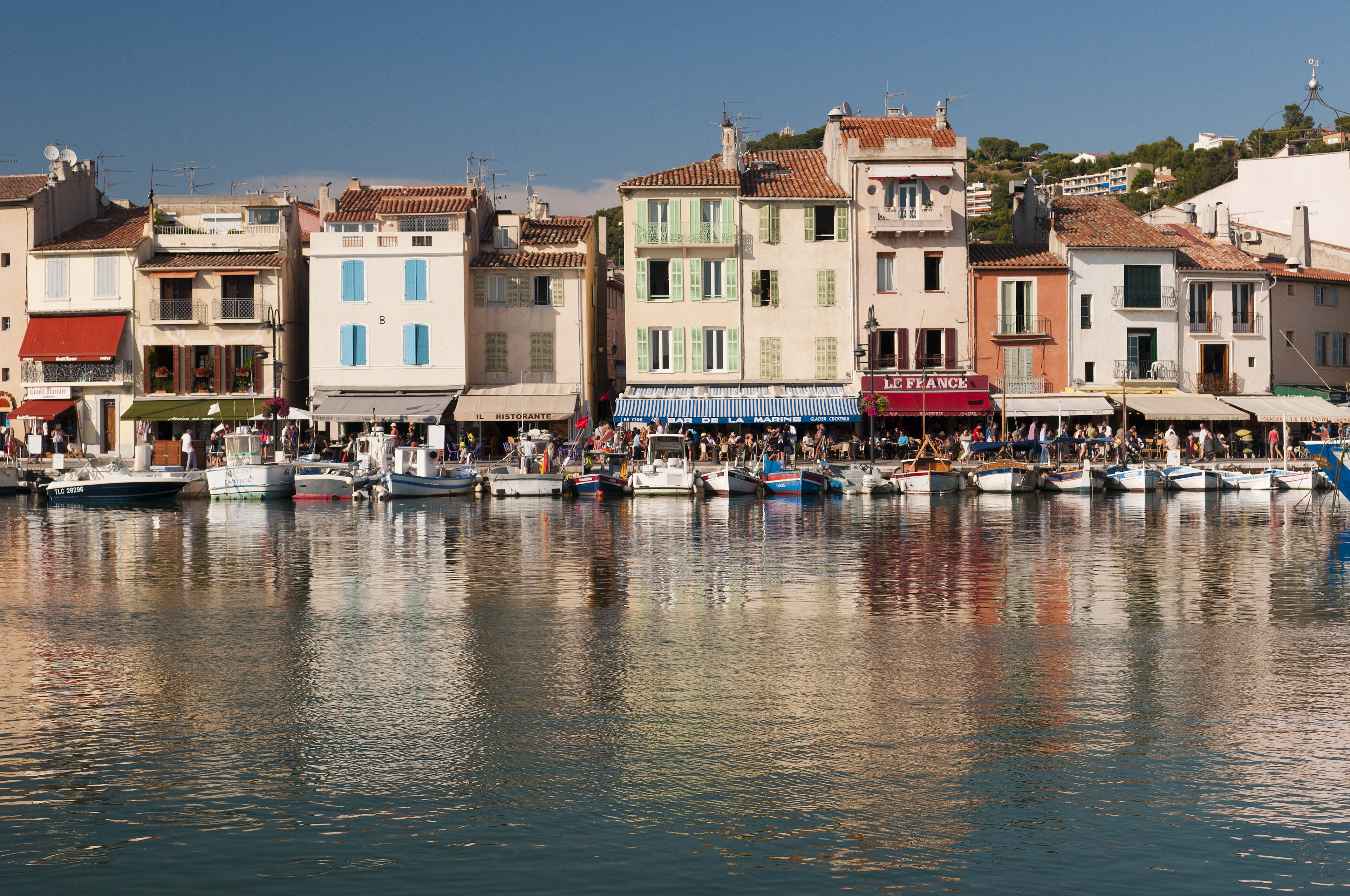 On-the-water view of Provence, France