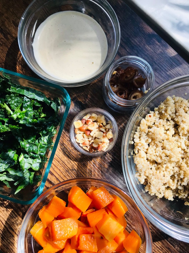 quinoa salad ingredients by edible ink