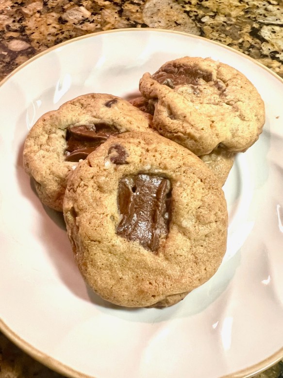carmello royale salted caramel brown butter chocolate chip cookie