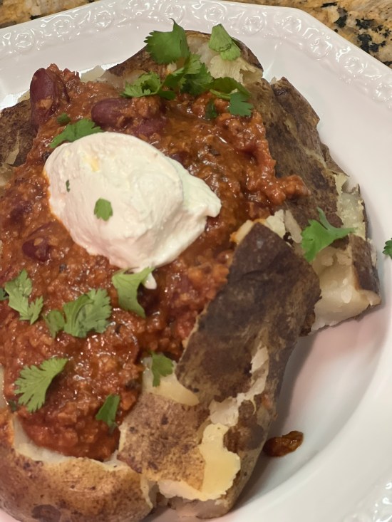 3 ingredient chili serving idea